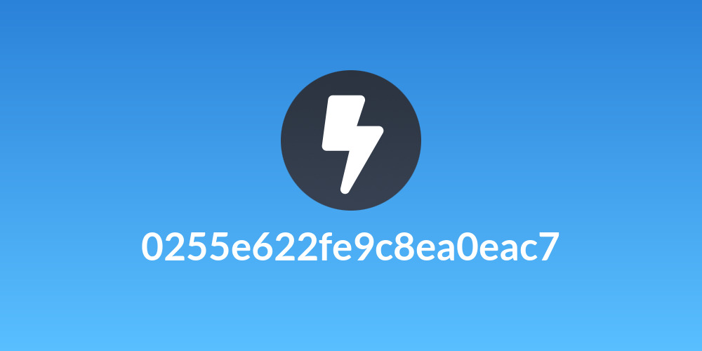 0255e622fe9c8ea0eac7