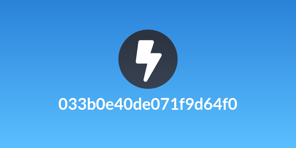 033b0e40de071f9d64f0