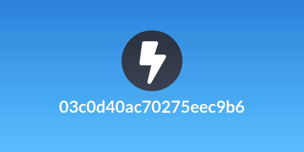 03c0d40ac70275eec9b6