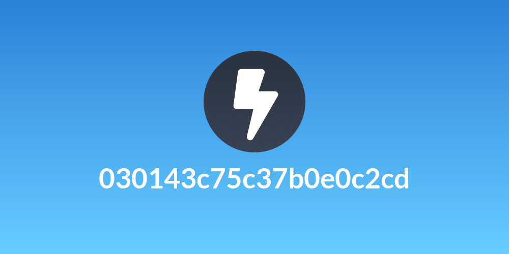 030143c75c37b0e0c2cd