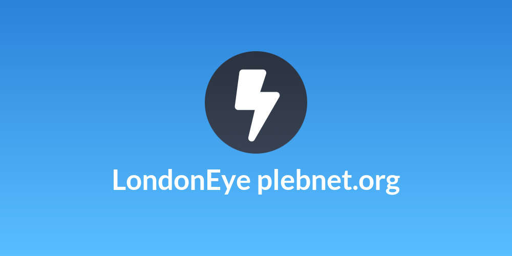 LondonEye plebnet.org