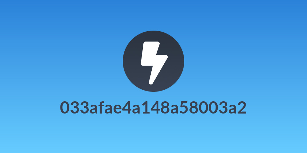 033afae4a148a58003a2