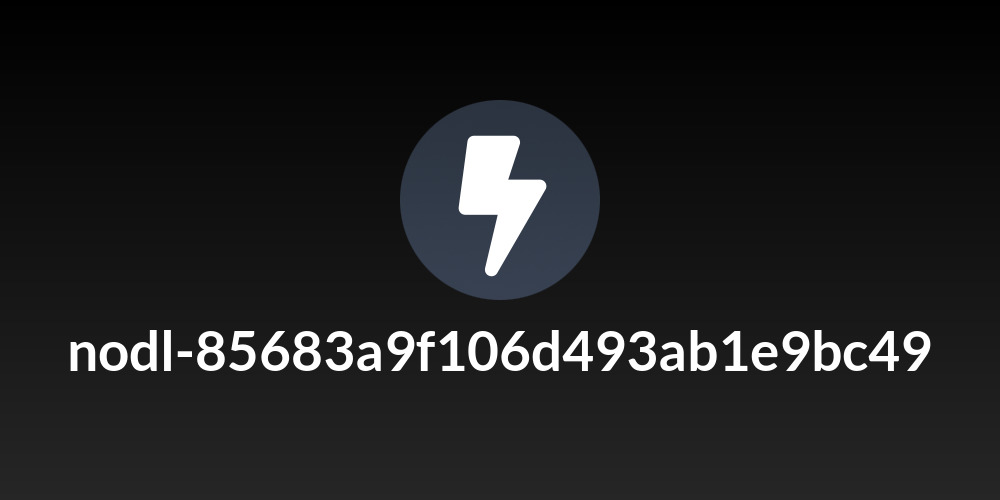 nodl-85683a9f106d493ab1e9bc49
