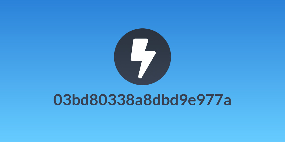 03bd80338a8dbd9e977a