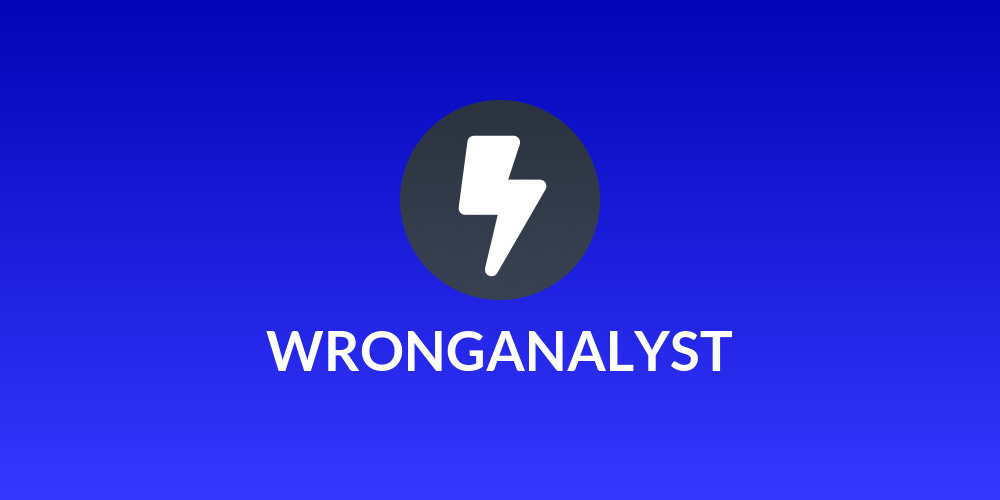WRONGANALYST
