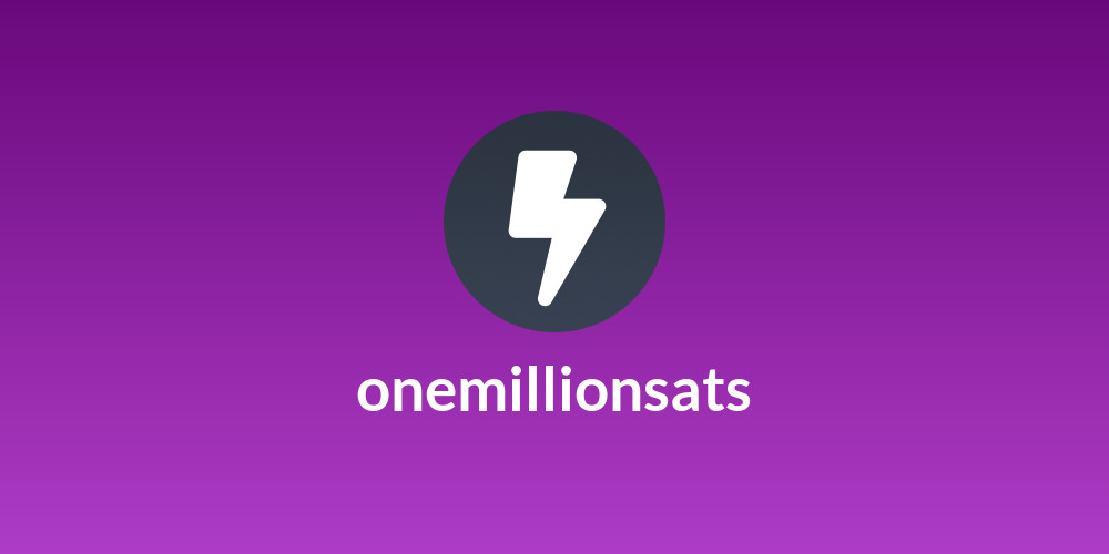 one⚡million⚡sats