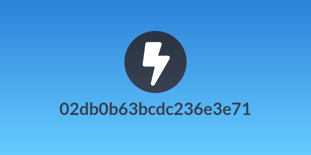 02db0b63bcdc236e3e71