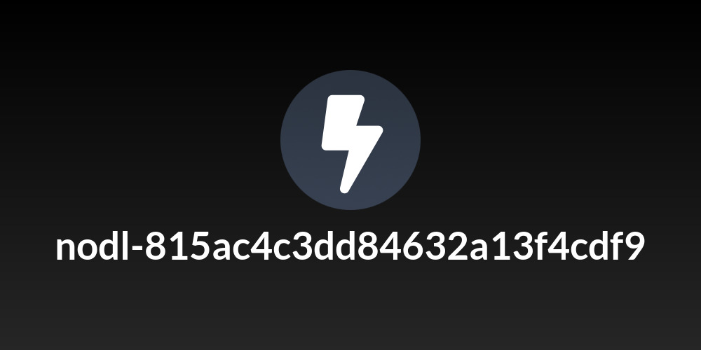 nodl-815ac4c3dd84632a13f4cdf9