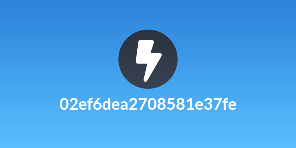 02ef6dea2708581e37fe