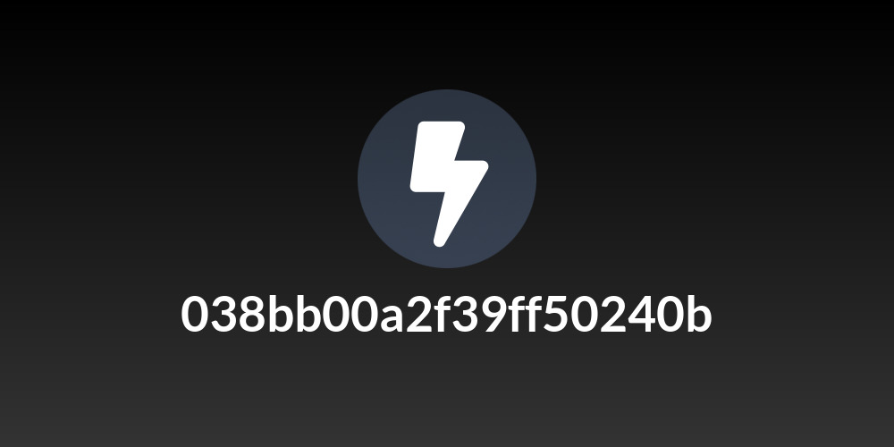 038bb00a2f39ff50240b