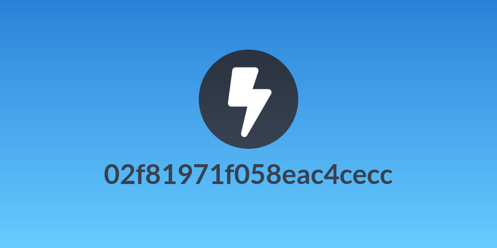 02f81971f058eac4cecc