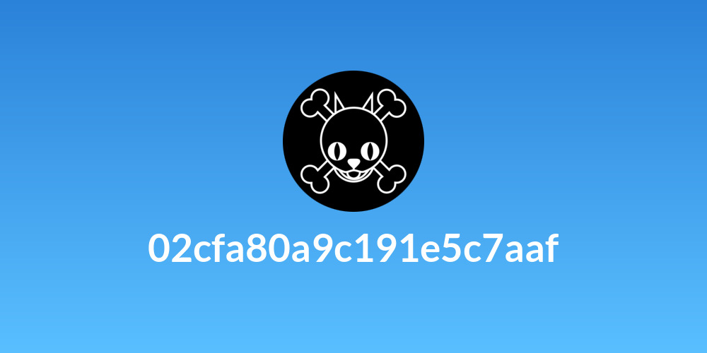 02cfa80a9c191e5c7aaf