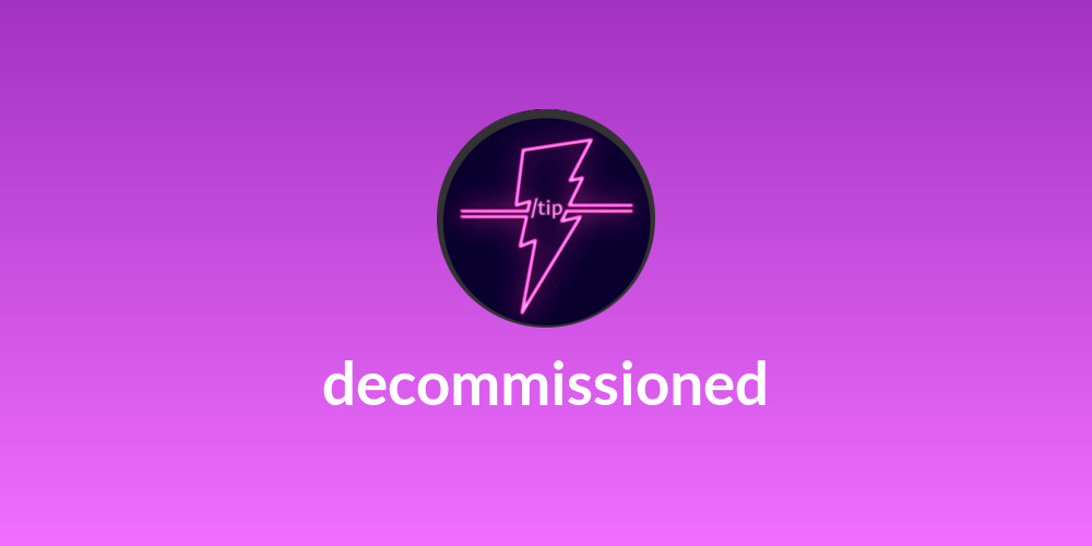 decommissioned
