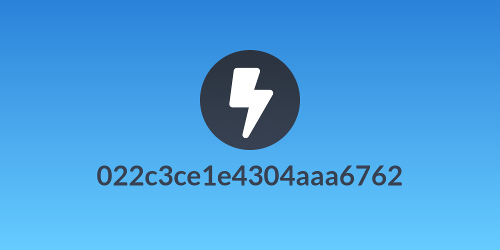 022c3ce1e4304aaa6762