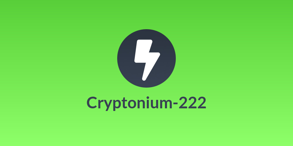 Cryptonium-222