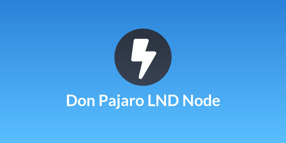 Don Pajaro LND Node