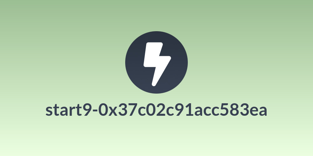 start9-0x37c02c91acc583ea