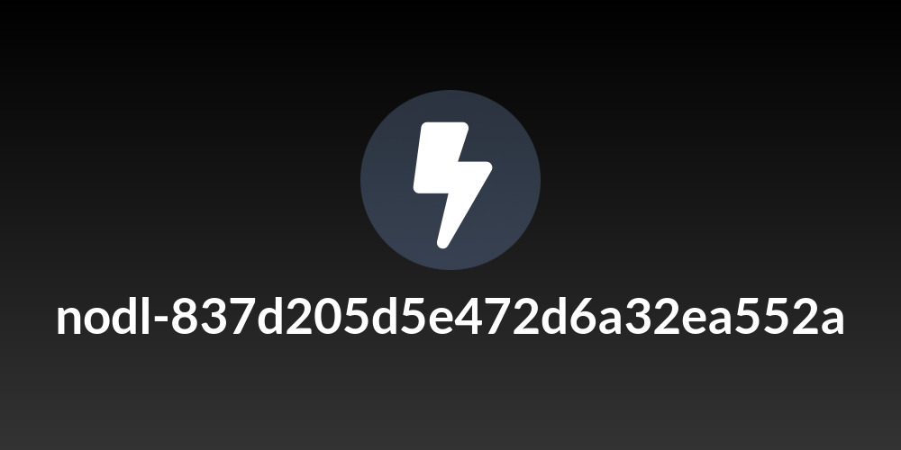 nodl-837d205d5e472d6a32ea552a