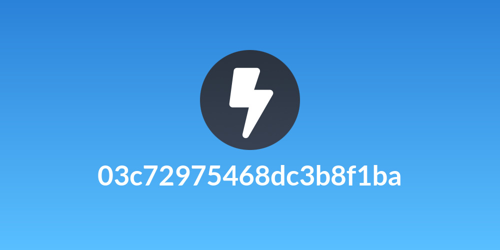 03c72975468dc3b8f1ba