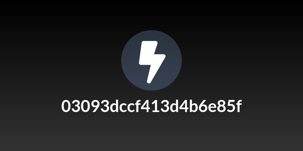 03093dccf413d4b6e85f