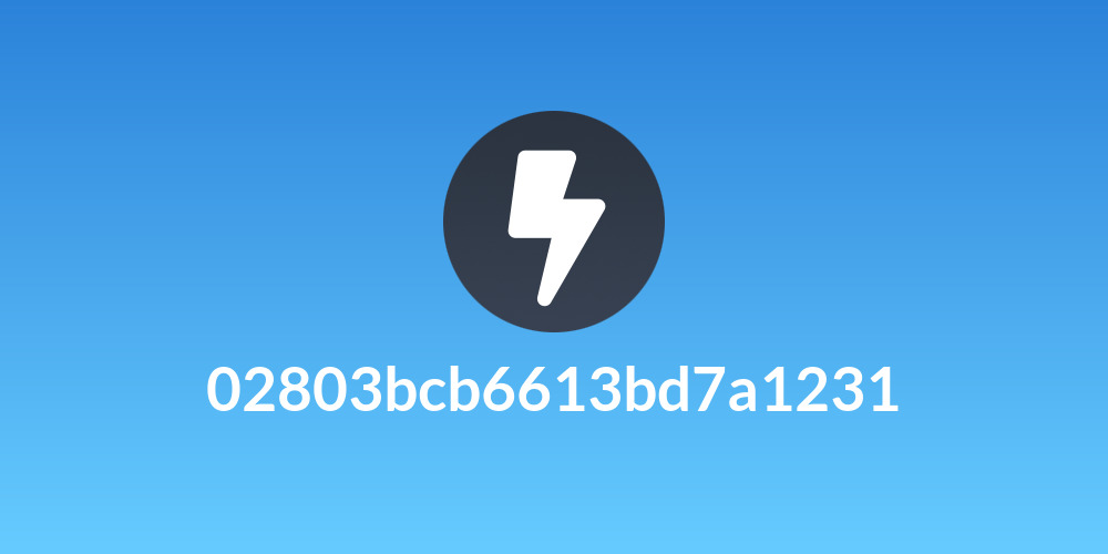 02803bcb6613bd7a1231