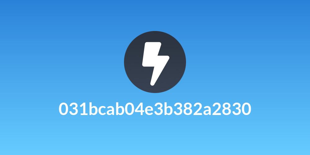 031bcab04e3b382a2830