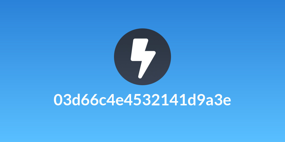 03d66c4e4532141d9a3e