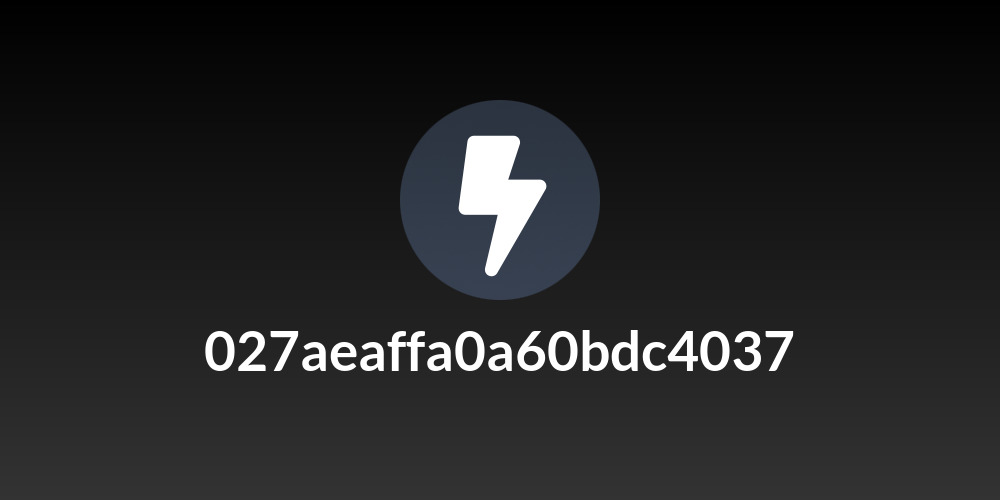 027aeaffa0a60bdc4037