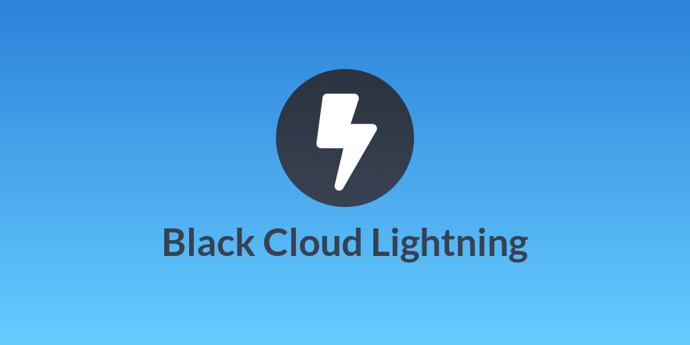 Black Cloud Lightning