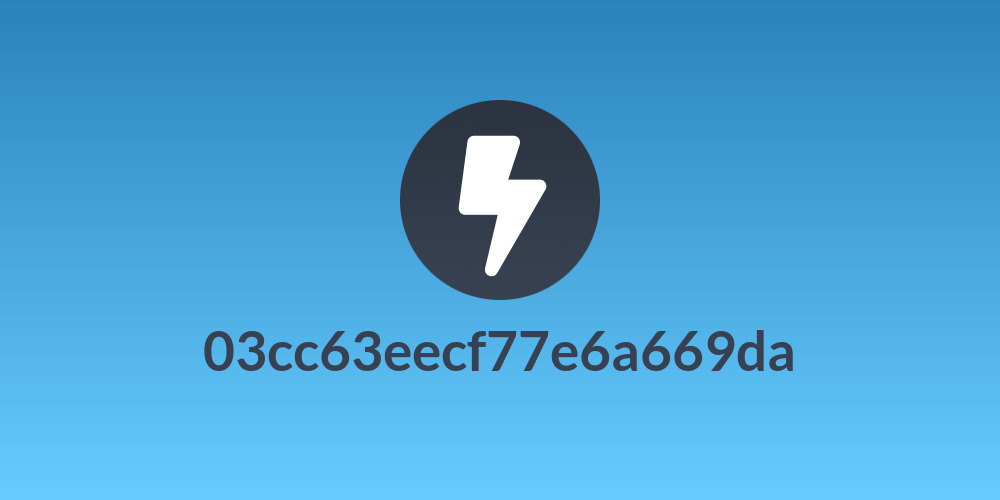 03cc63eecf77e6a669da