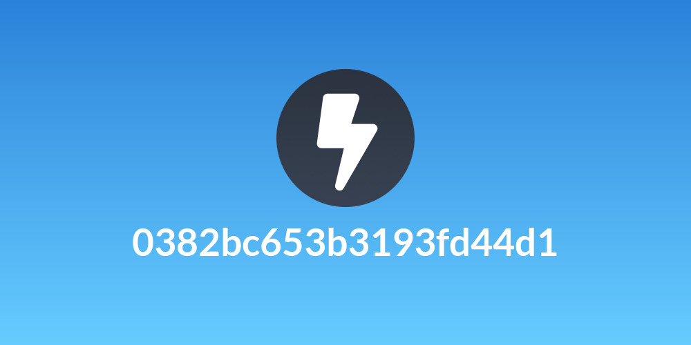 0382bc653b3193fd44d1