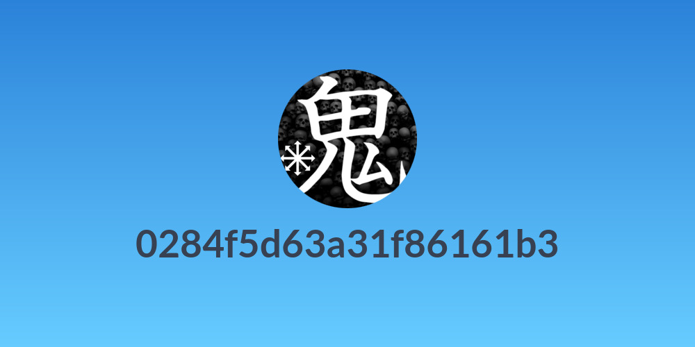 0284f5d63a31f86161b3