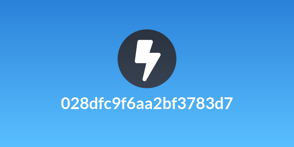 028dfc9f6aa2bf3783d7