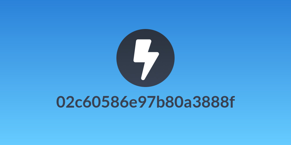 02c60586e97b80a3888f