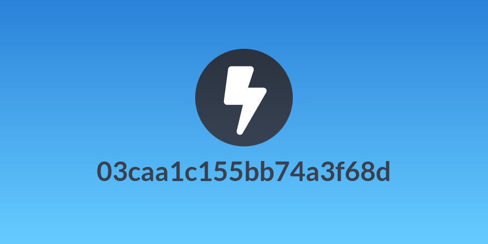 03caa1c155bb74a3f68d