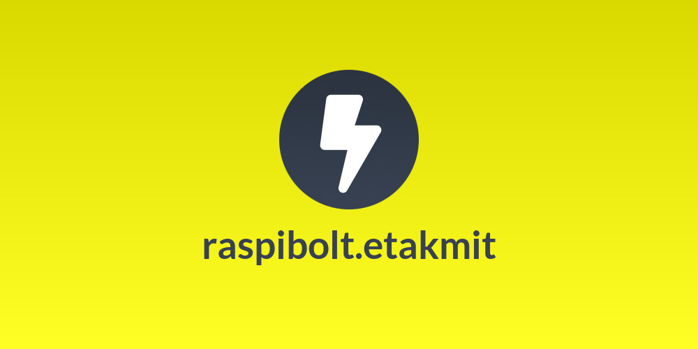 raspibolt.etakmit