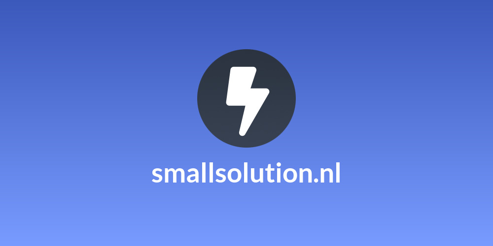 smallsolution.nl