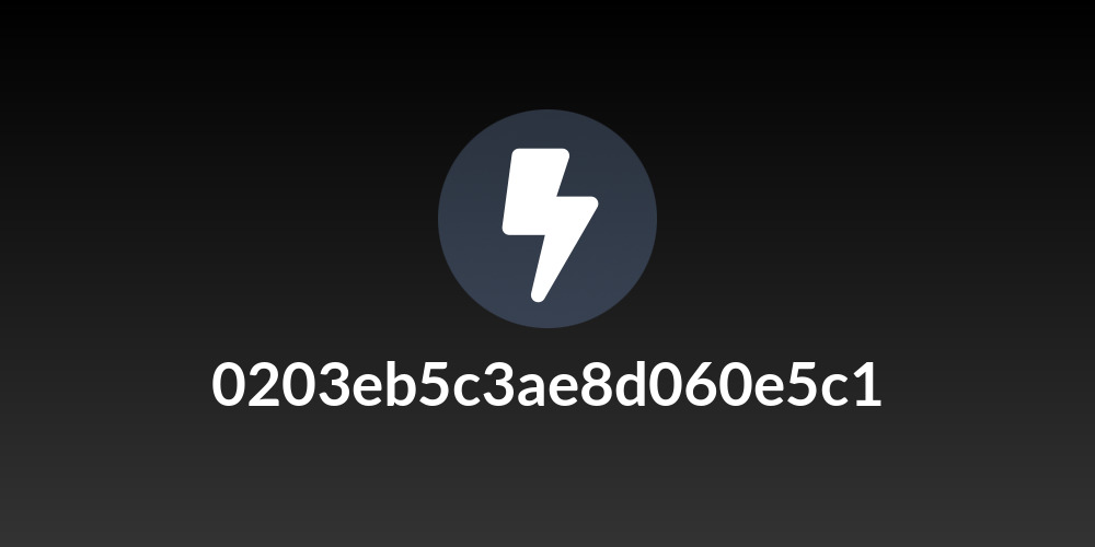 0203eb5c3ae8d060e5c1