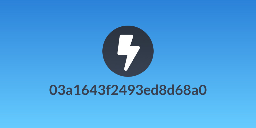 03a1643f2493ed8d68a0