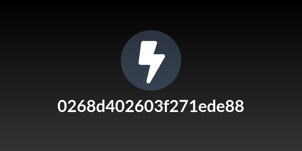 0268d402603f271ede88