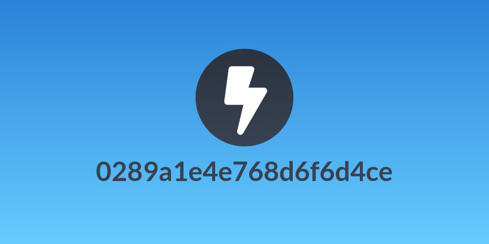 0289a1e4e768d6f6d4ce