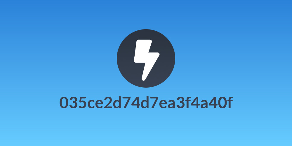 035ce2d74d7ea3f4a40f