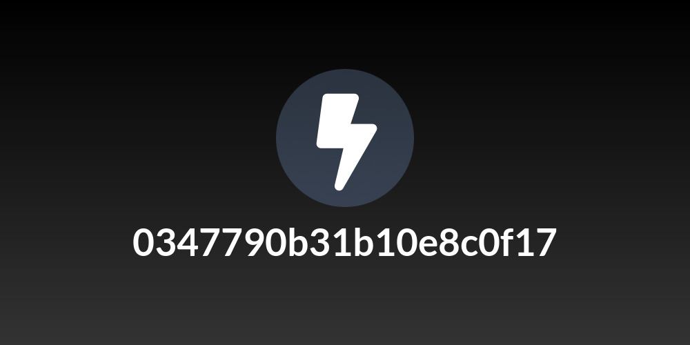 0347790b31b10e8c0f17