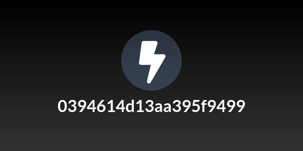 0394614d13aa395f9499