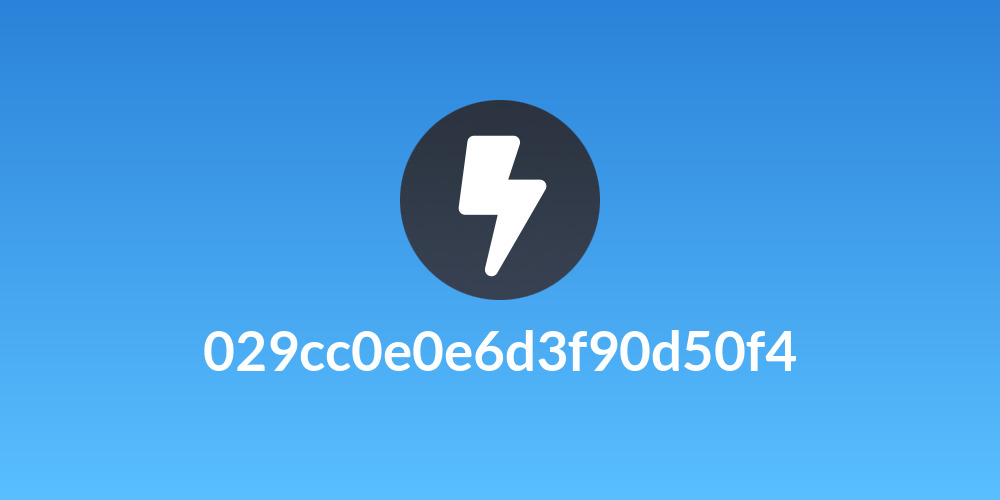 029cc0e0e6d3f90d50f4