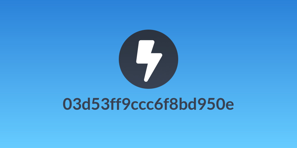 03d53ff9ccc6f8bd950e