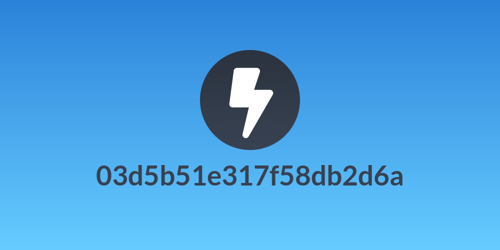 03d5b51e317f58db2d6a