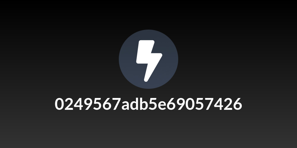 0249567adb5e69057426