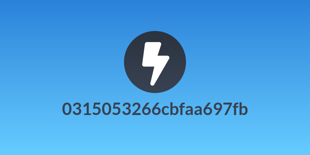 0315053266cbfaa697fb