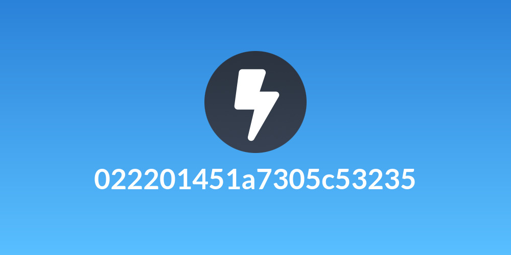 022201451a7305c53235